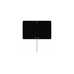 Étiquette noire à pique 12 x 8 cm - par 10