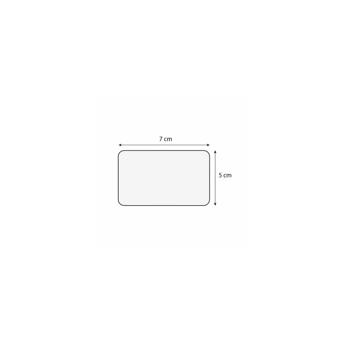 Étiquette Rotin sans texte 7 x 5 cm - par 10