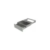 Tiroir inox sur glissières pour table démontable