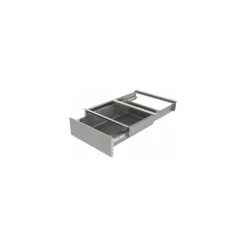 Tiroir inox sur glissières pour table démontable