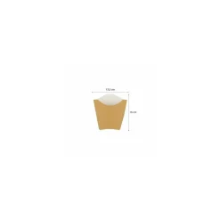 Étui à frites kraft brun 165 ml - par 200