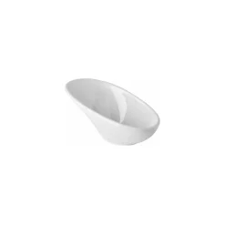 Verrine penchée mélamine blanche 4 cl 6 x 11,5 x 5,5 cm - par 24