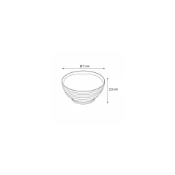Verrine plastique bol Asie transparente 80 ml - par 24