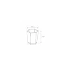Verrine plastique hexagonale transparente 50 ml - par 60