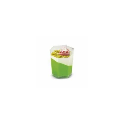 Verrine plastique hexagonale transparente 50 ml - par 60