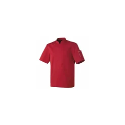 Veste de cuisine manches courtes Nero bordeaux T2
