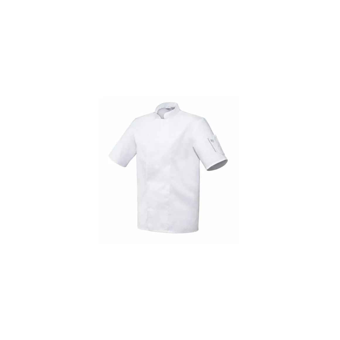 Veste de cuisine Robur manche courtes Nero blanche T3