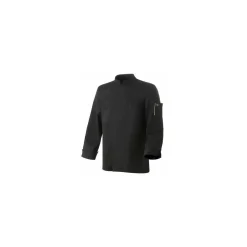 Veste de cuisine Robur manches longues Nero noire T4