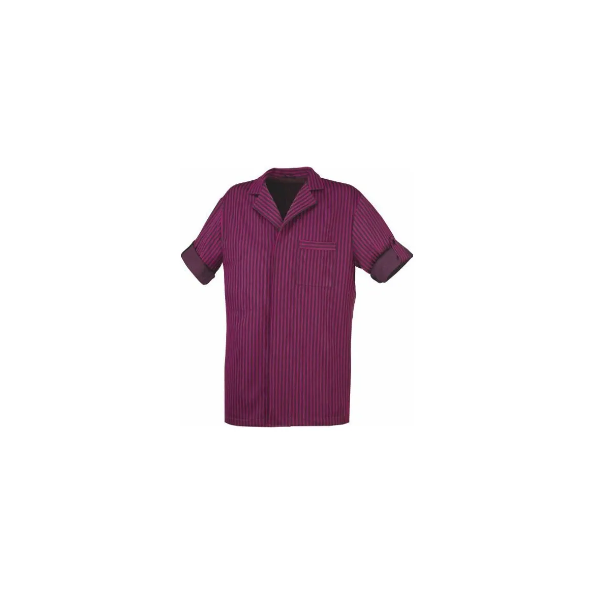 Veste Henri manches longues noire rayé bordeaux S
