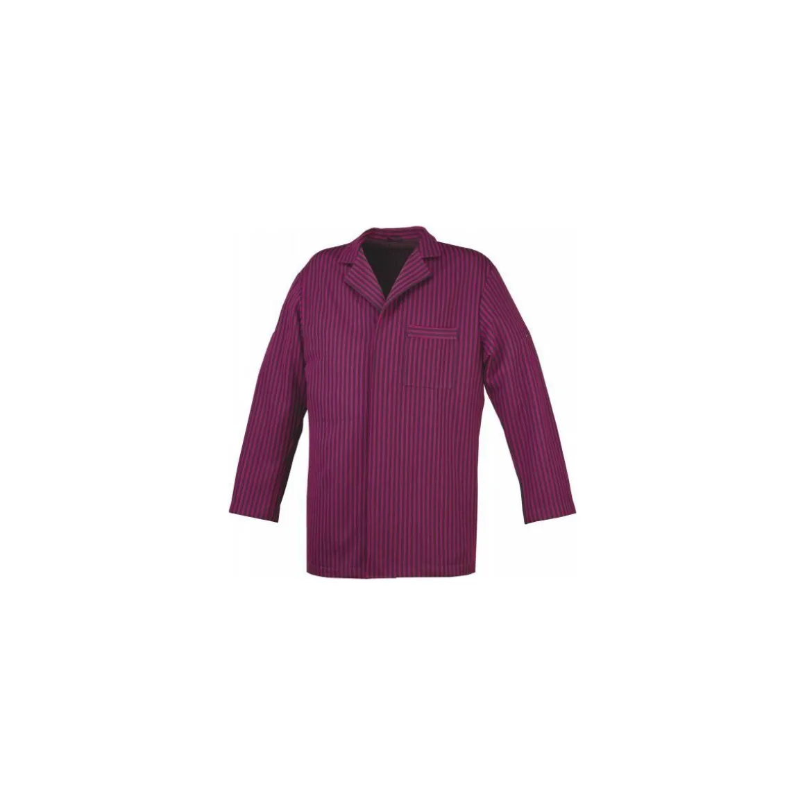 Veste Henri manches longues noire rayé bordeaux S