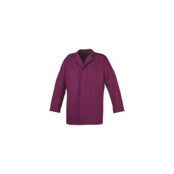Veste Henri manches longues noire rayé bordeaux M