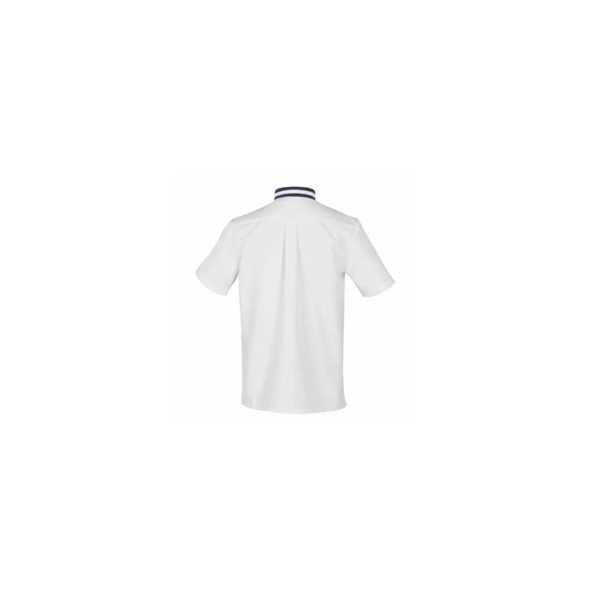 Veste manches courtes Hylo polycoton blanc/marine - taille 0