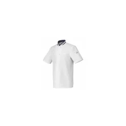 Veste manches courtes Hylo polycoton blanc/marine - taille 6