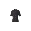 Veste polycoton manches courtes noire L